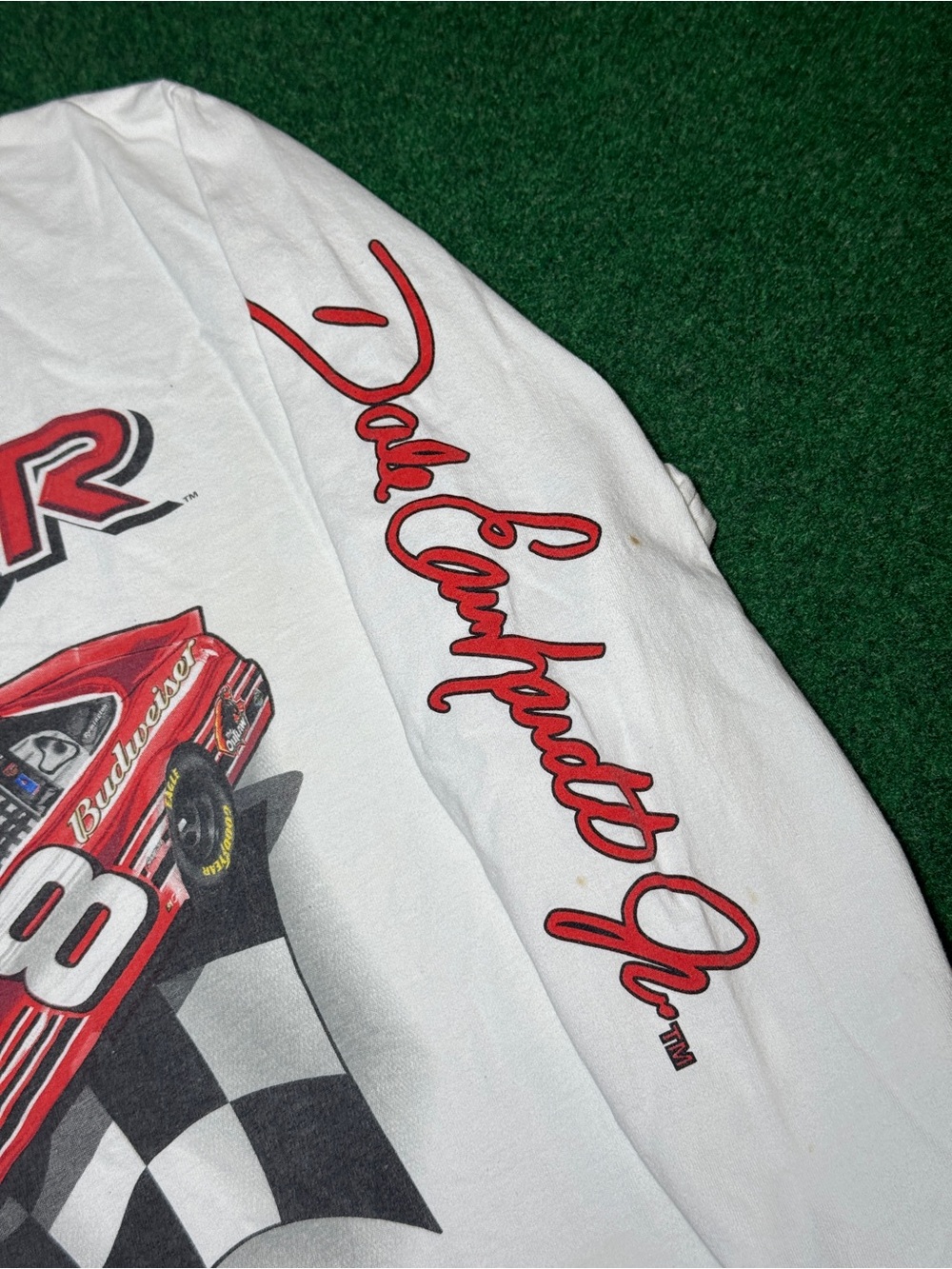 Dale Earnhardt Jr Long Sleeve T Shirt XL Vintage 90s Y2K Nascar Racing Shirt - Picture 3 of 9